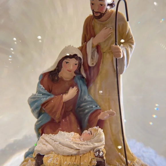 Christmas Holy Family Water Globe / XXL
